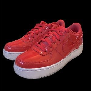 Nike Air Force 1's Low ultraviolet siren red
